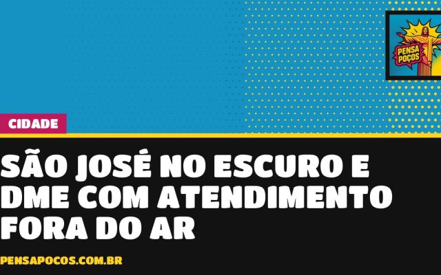 Bairro São José fica no escuro em Poços e DME está com atendimento fora do ar