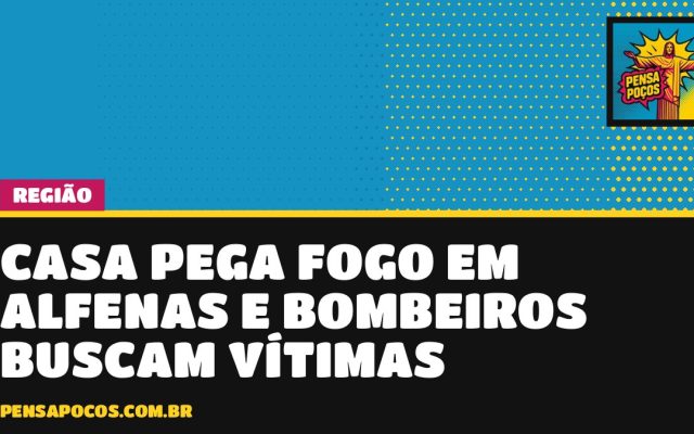Casa pega fogo em Alfenas e bombeiros temem pessoas presas; o que foi achado dentro?