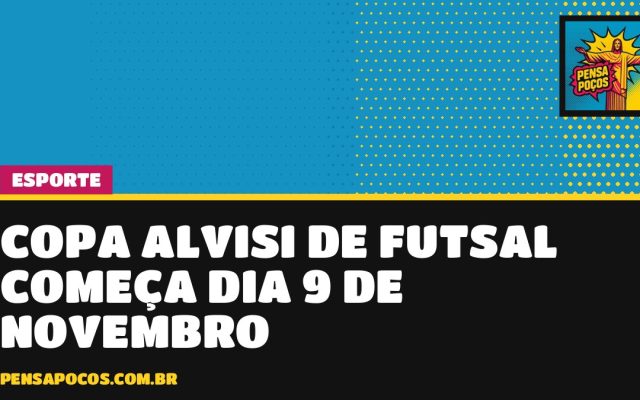 Copa Lázaro Walter Alvisi de Futsal Pré-Mirim começa em 9 de novembro em Poços