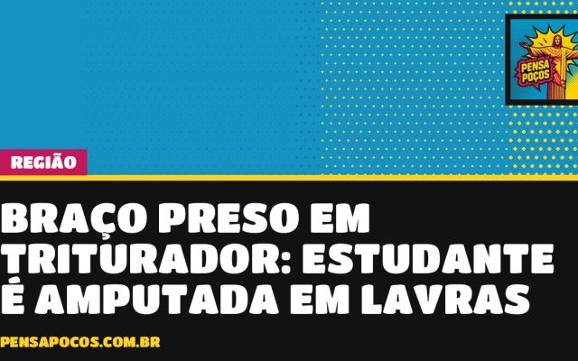 Estudante tem braço amputado após ficar preso em triturador de universidade em Lavras