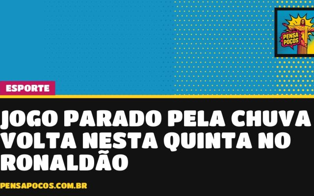Jogo parado pela chuva volta hoje: Outro Nível e Campestre decidem o 2º tempo no Ronaldão