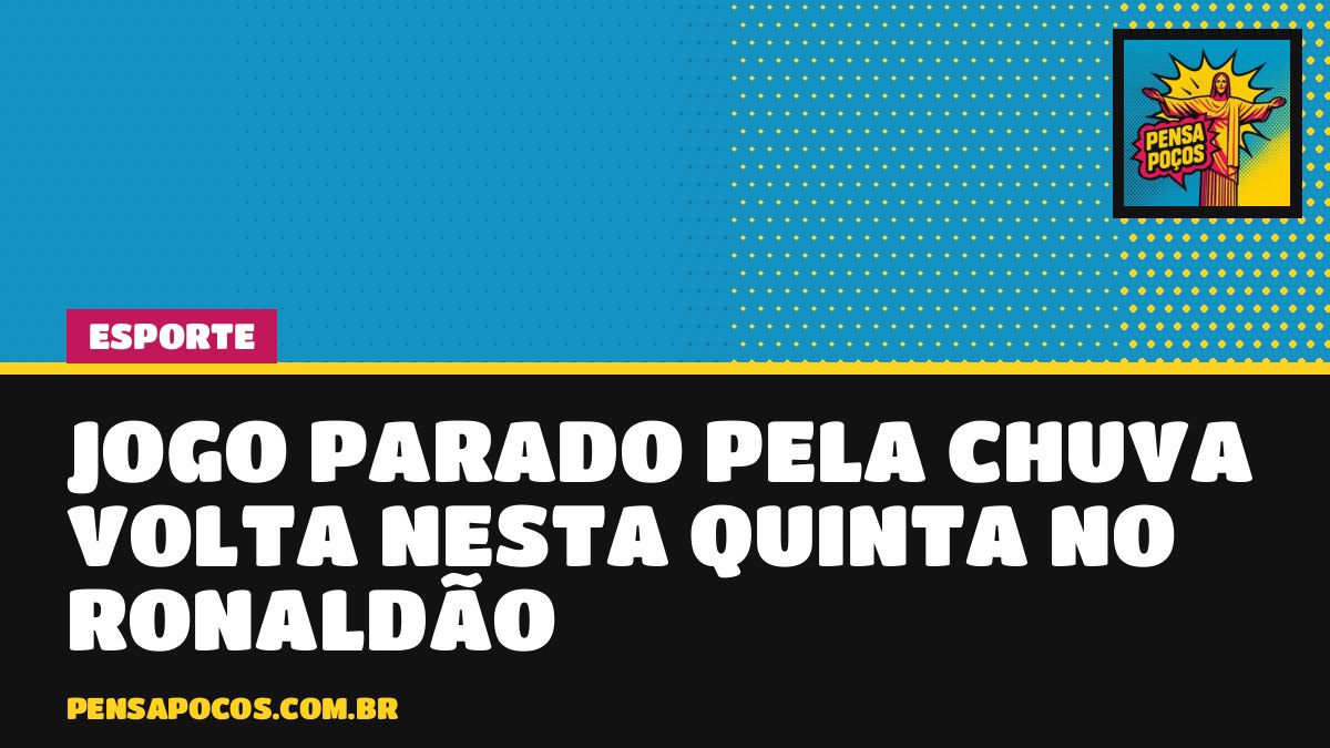 Jogo parado pela chuva volta hoje: Outro Nível e Campestre decidem o 2º tempo no Ronaldão