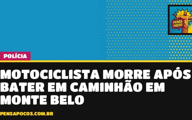 Motociclista de 33 anos morre após bater em caminhão em cruzamento de Monte Belo
