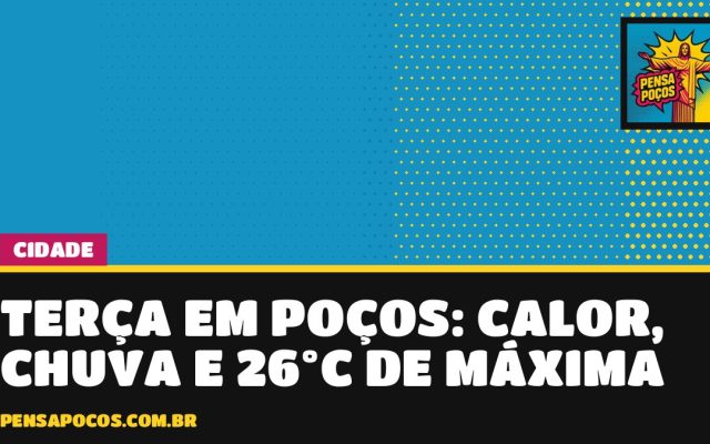 Poços de Caldas amanhece fria e pode ter pancadas de chuva nesta terça; leve o guarda-chuva