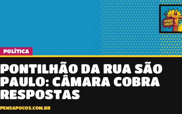 Pontilhão da rua São Paulo: laudo de 2017 alertou para corrosão e Câmara cobra respostas