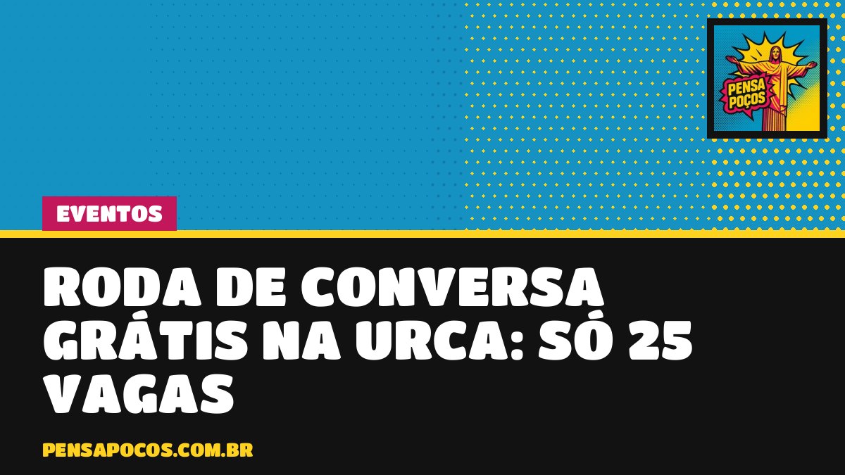 Roda de conversa grátis na Biblioteca da Urca tem só 25 vagas; saiba como garantir a sua