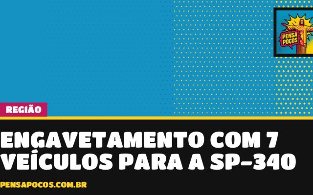 Sete veículos batem em sequência na SP-340 e causam 5 km de fila em Mogi Guaçu