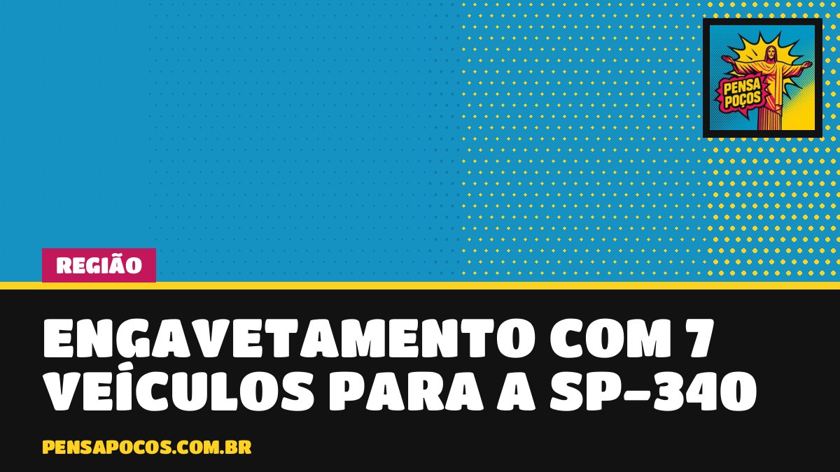 Sete veículos batem em sequência na SP-340 e causam 5 km de fila em Mogi Guaçu