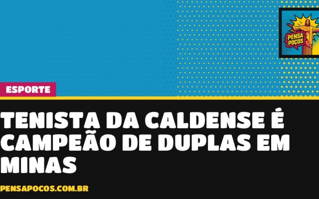 Tenista da Caldense bate na trave no simples, mas leva o título de duplas em Minas