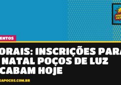 Última chance: corais têm até as 17h de hoje para entrar no Natal Poços de Luz 2026