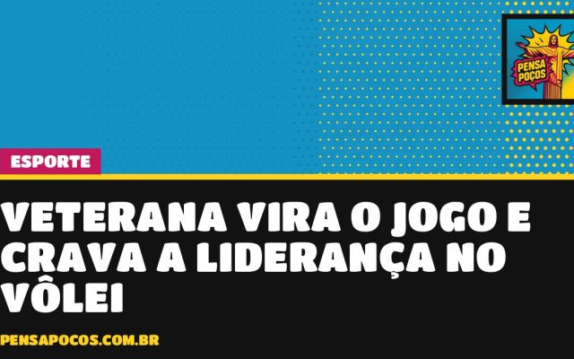 Veterana vira jogo em Itobi e crava a liderança da Liga Sanjoanense de Vôlei