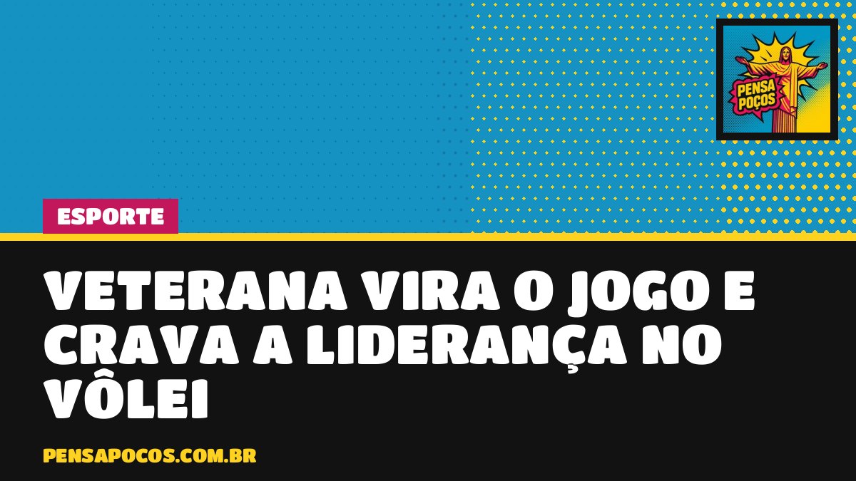 Veterana vira jogo em Itobi e crava a liderança da Liga Sanjoanense de Vôlei